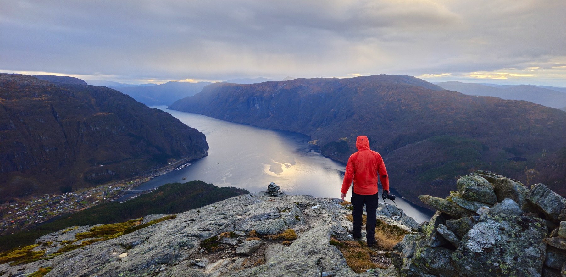Storafjellet (641 moh) fra Stanghelle